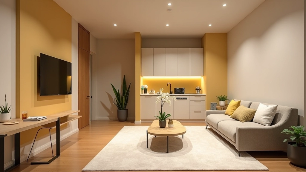 Color and lighting strategy in small apartment